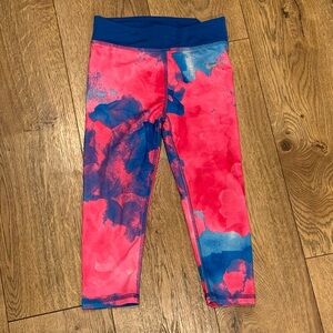 Nike Kids Pink and Blue Dri Fit Leggings